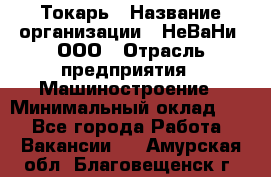 Токарь › Название организации ­ НеВаНи, ООО › Отрасль предприятия ­ Машиностроение › Минимальный оклад ­ 1 - Все города Работа » Вакансии   . Амурская обл.,Благовещенск г.